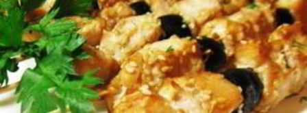 куриный шашлык в соевом маринаде с маслинами. Шаг 7