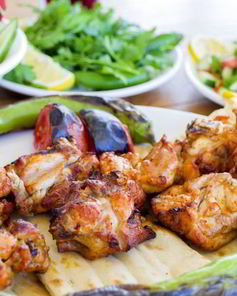 Куриный шашлык в топленом молоке