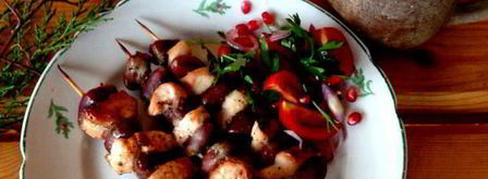 шашлычки из куриных сердечек и грудки. Шаг 3