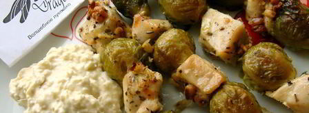 шашлычки из курицы и брюссельской капусты. Шаг 14