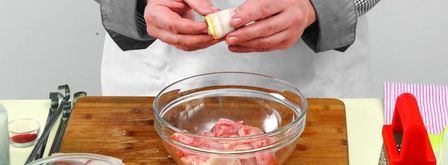 шашлычки из курицы с луком-пореем. Шаг 4