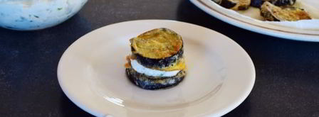 шашлык из баклажана в кляре с сыром. Шаг 15