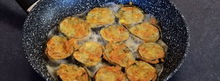 шашлык из баклажана в кляре с сыром. Шаг 12