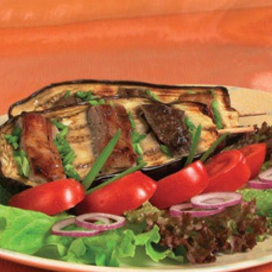 Рецепт шашлыка из баранины в баклажанах