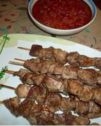 Шашлык из баранины в духовке