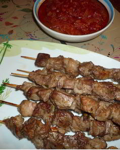 Шашлык из баранины в духовке