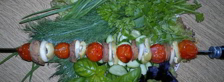 шашлык из бычьих яиц в духовке. Шаг 12