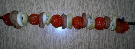 шашлык из бычьих яиц в духовке. Шаг 13