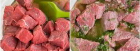 шашлык из говядины с луком и перцем. Шаг 4