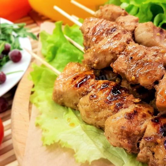 Рецепт шашлыка из индейки в клюквенно медовом маринаде