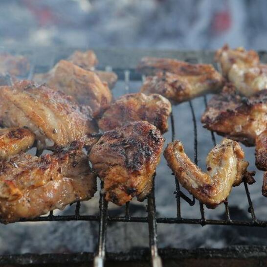 Рецепт шашлыка из курицы и овощей в пряностях