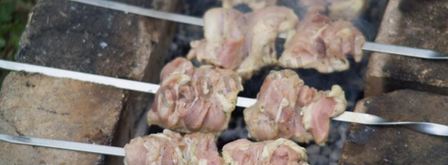 шашлык из курицы на пиве с молоком. Шаг 7