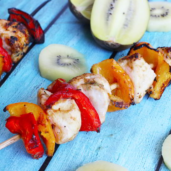 Рецепт шашлыка из курицы с киви