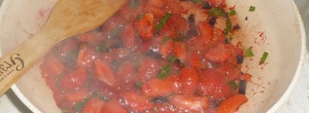 шашлык из курицы с клубнично-базиликовым соусом. Шаг 2