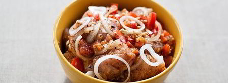 шашлык из курицы в чесночно-луковом маринаде. Шаг 4