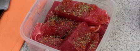 шашлык из рыбы на мангале. Шаг 5