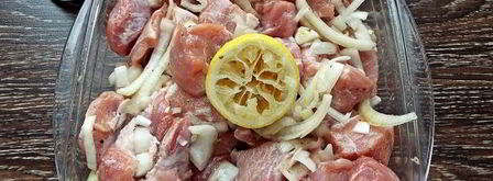 шашлык из свинины с лимоном и луком. Шаг 11