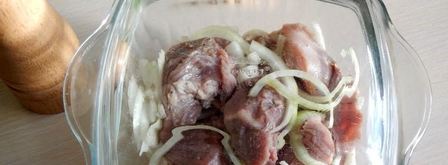 шашлык из свинины с лимоном в аэрогриле. Шаг 5