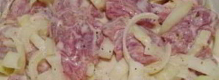 шашлык из свинины с луком. Шаг 4