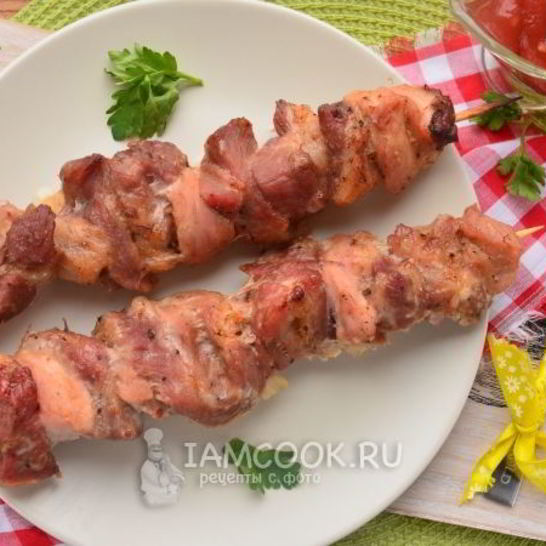 Рецепт шашлыка из свинины в фольге в духовке