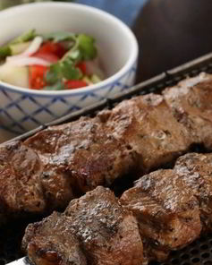 Шашлык из телятины с уксусом