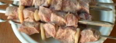 шашлык из телятины в кефире. Шаг 5