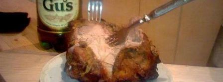 шашлык кабанья нога в углях. Шаг 16