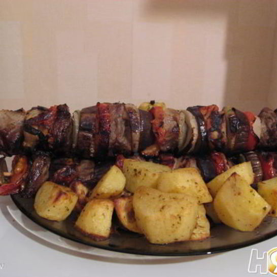 Рецепт шашлыка по-кавказски с овощами