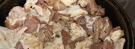 шашлык в казане. Шаг 5