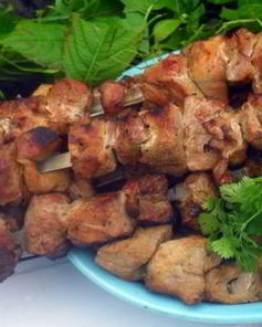 Шашлык в пивном маринаде с чабрецом