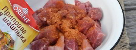 свиной шашлык с овощами на углях. Шаг 4