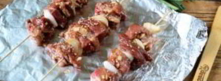 тайский шашлычок на шпажках. Шаг 5