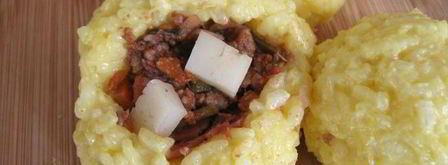 сицилийские аранчини — рисовые шарики. Шаг 14