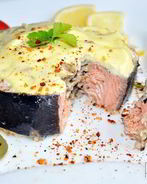 Фаршированные стейки горбуши