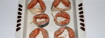 фаршированные стейки горбуши. Шаг 6