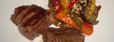 мини стейки на гриле с овощами. Шаг 10