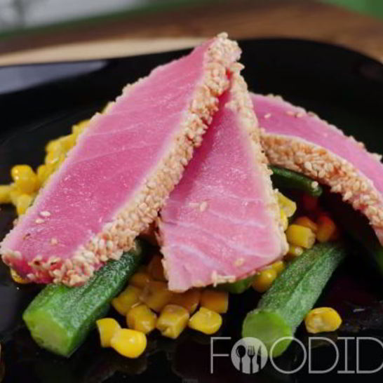 Рецепт рыбного стейка из тунца