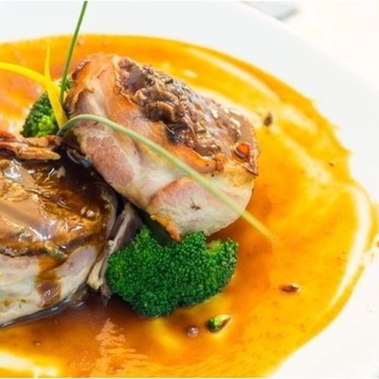 Рецепт стейка чили в апельсиново-голландском соусе