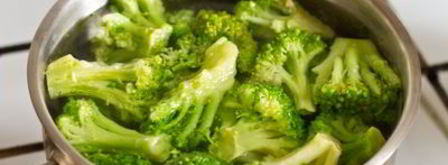 стейк из говядины с тыквенным соусом и пюре из брокколи. Шаг 7