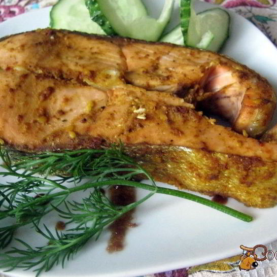 Рецепт стейка из кеты на пару