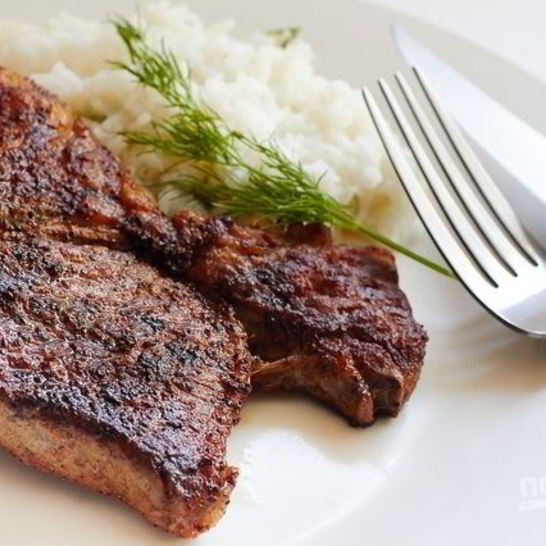 Рецепт стейка из лопатки мраморной говядины