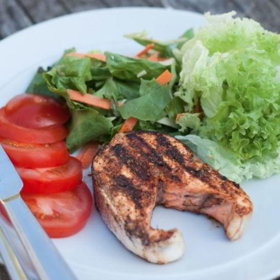 Рецепт стейка из лосося на гриле