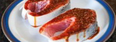 стейк из лосося на гриле. Шаг 2