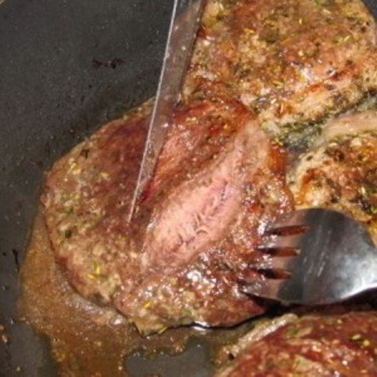 Рецепт стейка из мраморной говядины