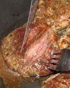 Стейк из мраморной говядины