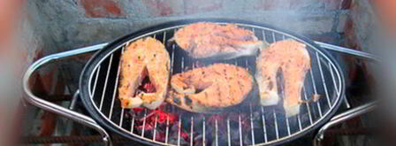 стейк из семги на углях. Шаг 7