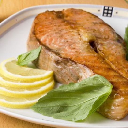 Рецепт стейка из семги с лимоном