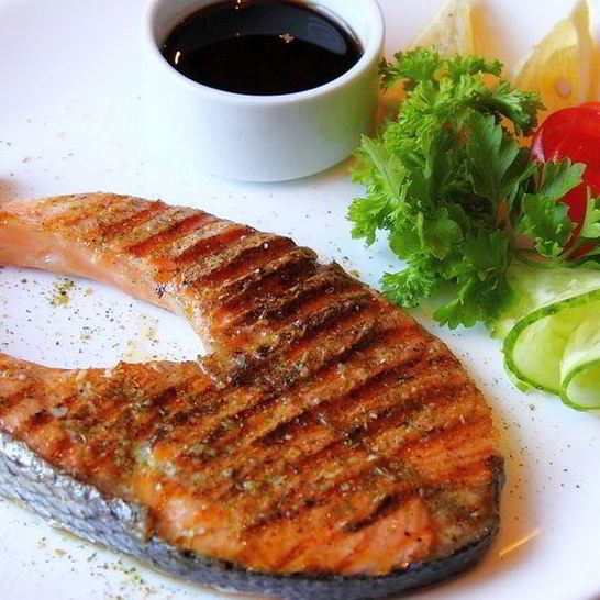 Рецепт стейка из семги в аэрогриле