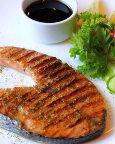 Стейк из семги в аэрогриле