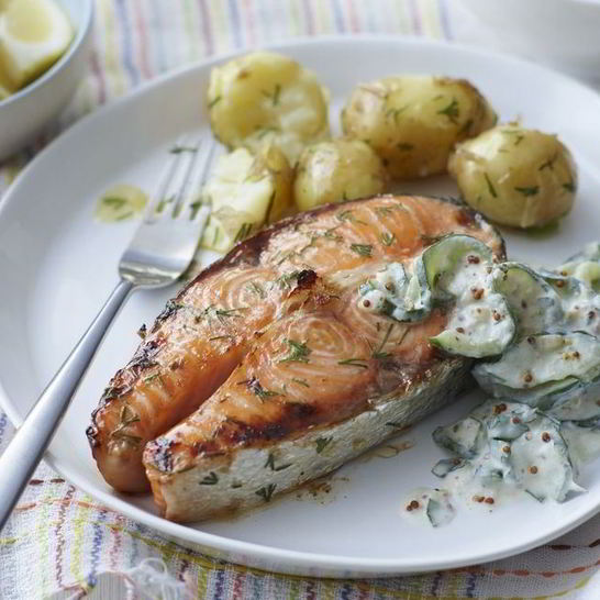 Рецепт стейка из семги в духовке